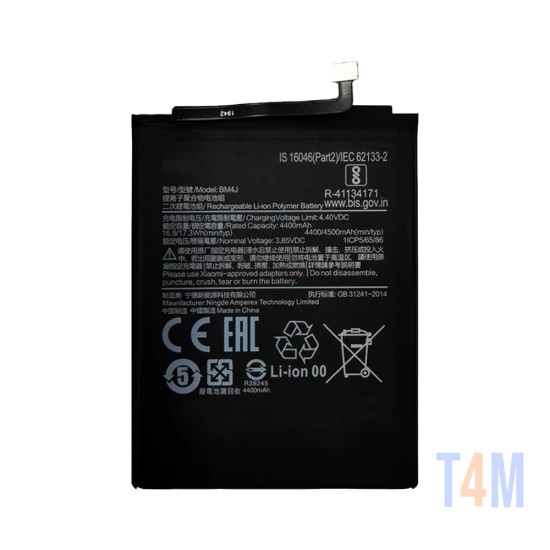 Bateria BM4J para Xiaomi Redmi Note 8 Pro M1906G7G 4400mAh